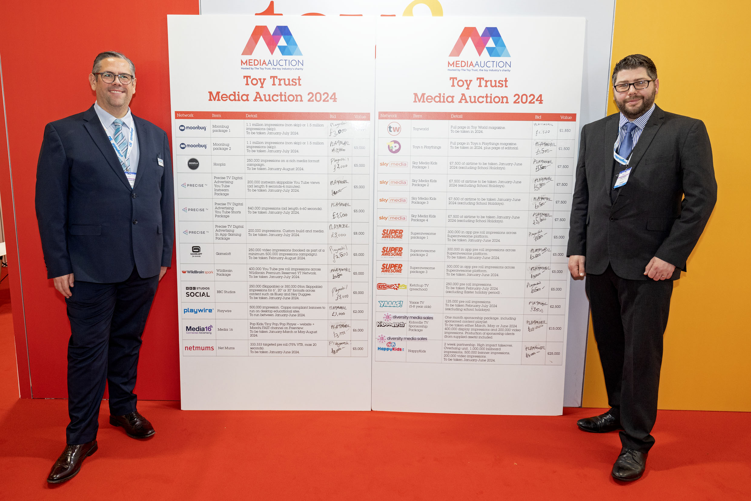 Toy Trust Media Auction raises a fantastic £100,000 for charity